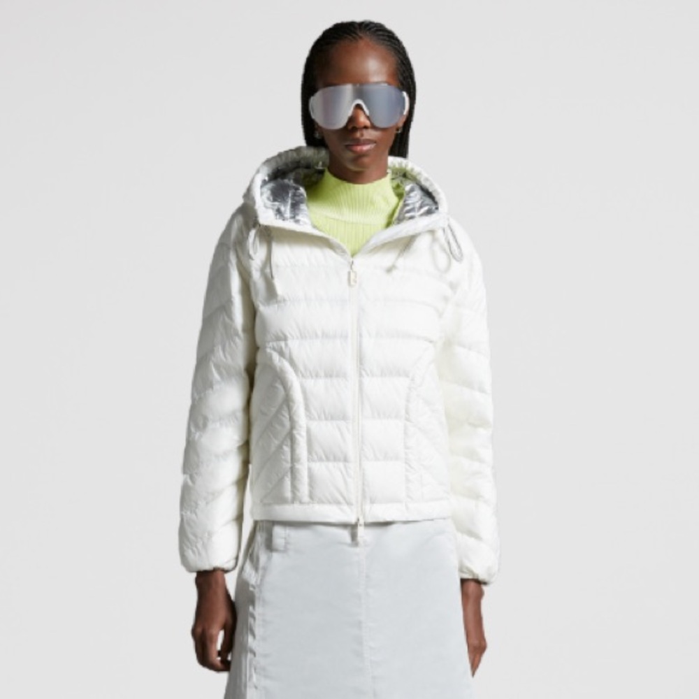 Moncler White Puffer Jacket